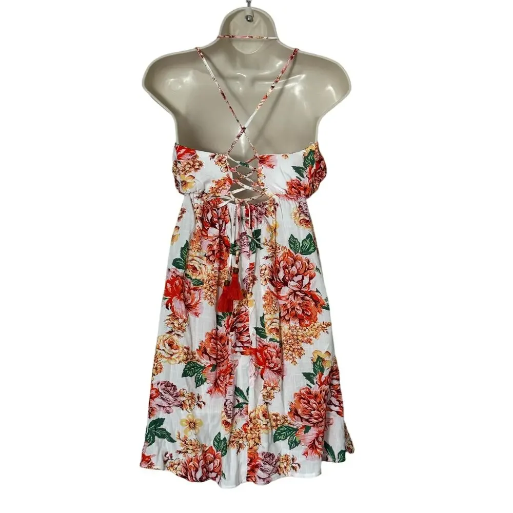 NWT Maaji Carnation Paulina Floral Empire Waist Mini Dress Size M - Picture 6 of 16